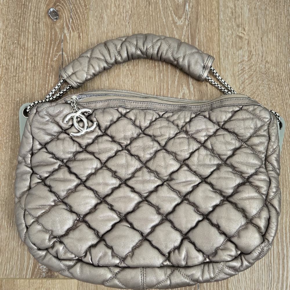 Chanel Quilted Metallic Bag